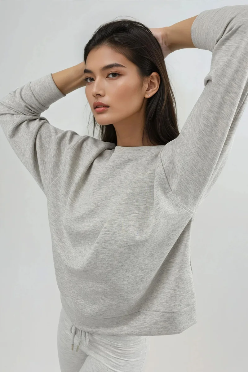 Busem BUSEM Relaxed Fit Crew Neck Modal Sweatshirt