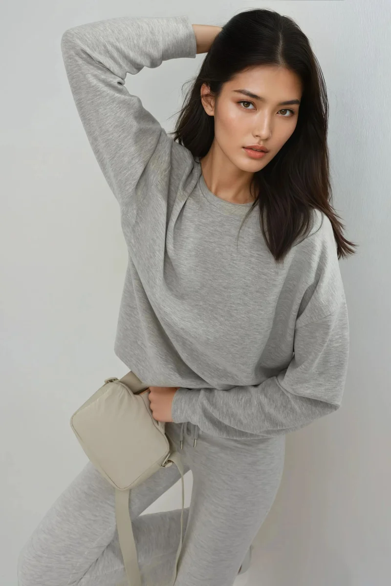 Busem BUSEM Relaxed Fit Crew Neck Modal Sweatshirt