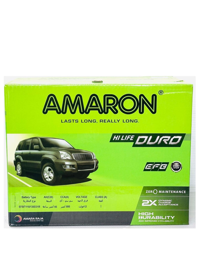 Amaron - Car Battery 12V 95Ah 125D31R / 130D31R-EFB - Image 1