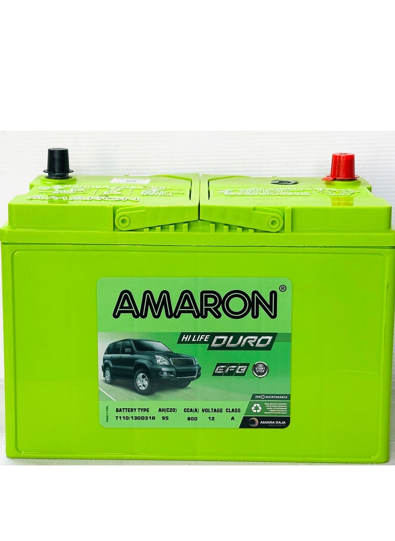 Amaron - Car Battery 12V 95Ah 125D31R / 130D31R-EFB - Image 1