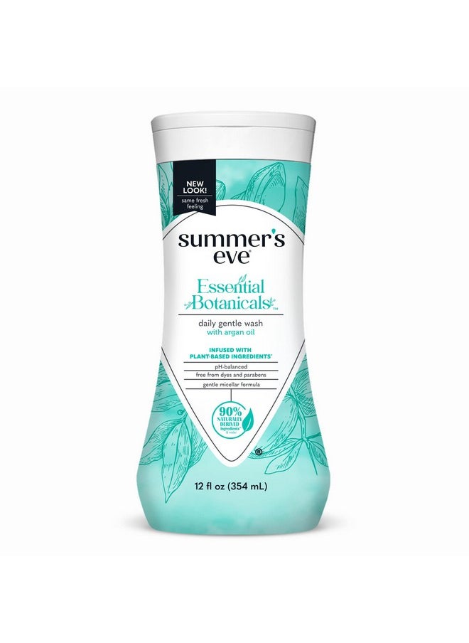 Summer's Eve Essential Botanicals Gentle Wash With Argan Oil, Removes Odor, Ph Balanced, 12 Fl Oz  - Image 1