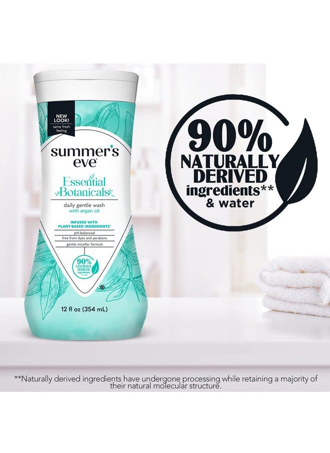 Summer's Eve Essential Botanicals Gentle Wash With Argan Oil, Removes Odor, Ph Balanced, 12 Fl Oz  - Image 4