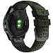 Abanen for Fenix 5XFenix 6X Fenix 7X Silicone Watch Band 26mm Quick Release Fit Soft Sport Breathable Waterproof Wristband Strap for Garmin Fenix 5X PlusEnduroTactix Delta GreenBlack - Image 2