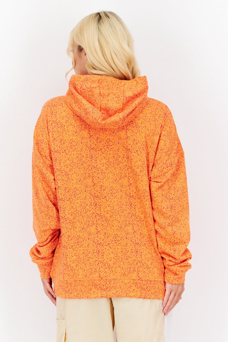 asics Women Sportswear Fit Long Sleeve Training Sweatshirt, Orange  - Image 2