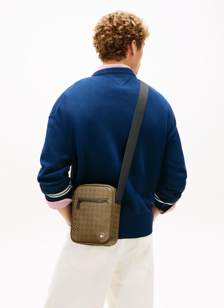 TOMMY HILFIGER Embossed Flag Crossover Reporter Bag - Image 5