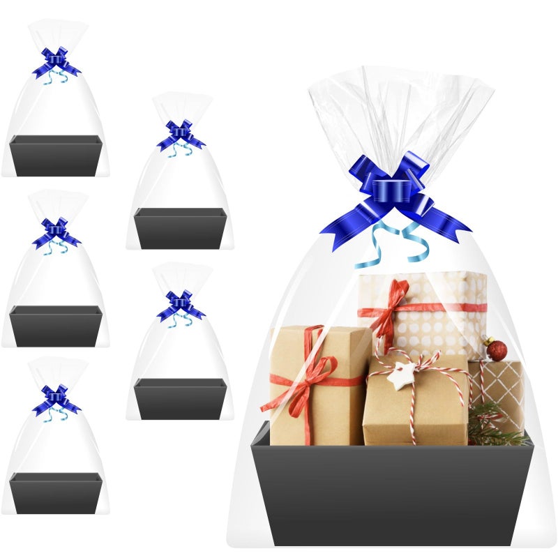 AOUKAR Baskets For Gifts Empty Organizing,ã€5PKã€‘ Black Small Gift Basket Empty To Fill For Holiday, Birthday, Easter,Wedding Baby Party Gifting And Any Occasion - Image 1