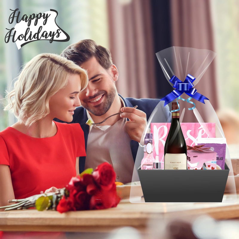 AOUKAR Baskets For Gifts Empty Organizing,ã€5PKã€‘ Black Small Gift Basket Empty To Fill For Holiday, Birthday, Easter,Wedding Baby Party Gifting And Any Occasion - Image 5