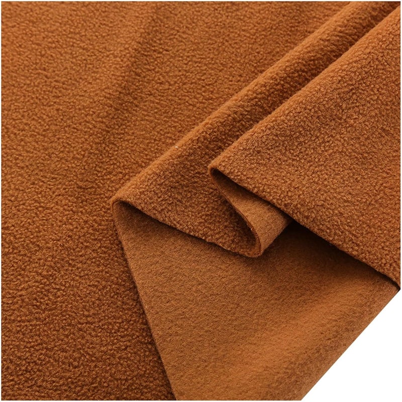 AITAF Polar Fleece Fabric Anti Pill, Soft Plush Faux Fur Sherpa Fleece Material, Shaggy Craft Faux Fur Fabric for Cushion Covers, Seat Cushions, Blankets, 50x160cm (Color : Brown) - Image 1