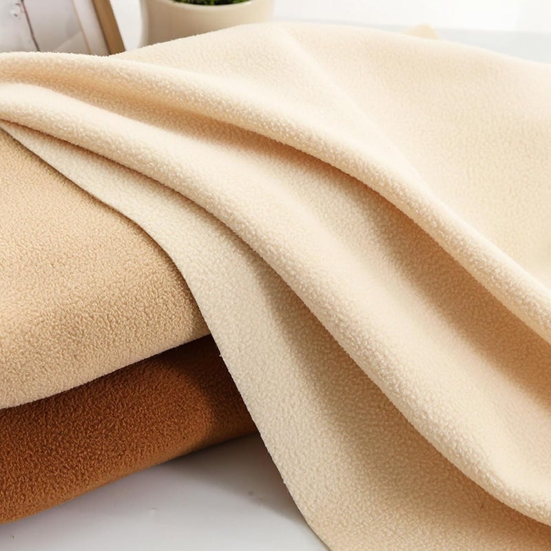 AITAF Polar Fleece Fabric Anti Pill, Soft Plush Faux Fur Sherpa Fleece Material, Shaggy Craft Faux Fur Fabric for Cushion Covers, Seat Cushions, Blankets, 50x160cm (Color : Brown) - Image 5