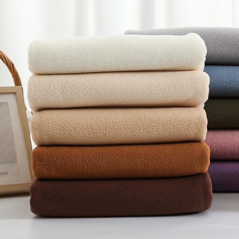 AITAF Polar Fleece Fabric Anti Pill, Soft Plush Faux Fur Sherpa Fleece Material, Shaggy Craft Faux Fur Fabric for Cushion Covers, Seat Cushions, Blankets, 50x160cm (Color : Brown) - Image 3