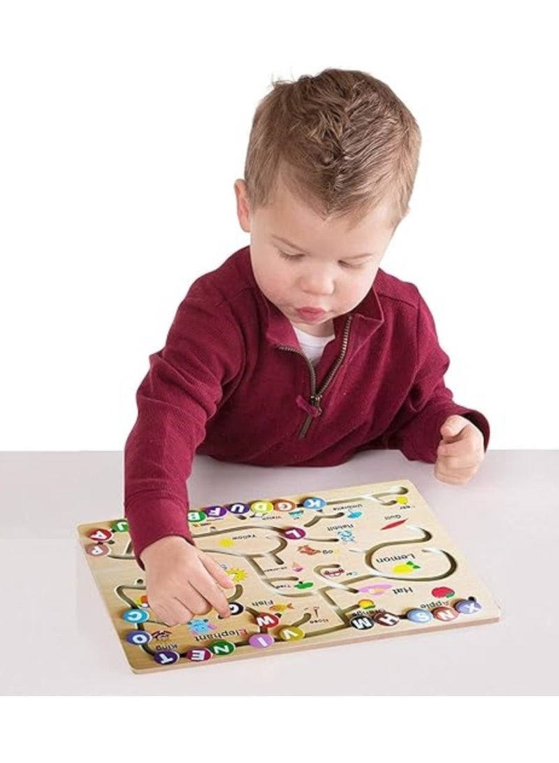 Wooden Montessori ABC Alphabet Game Toy For Kid - Image 3