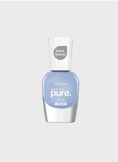 Sally Hansen Good.Kind.Pure. Nail Polish, Crystal Blue, 10ml - 0.34 fl oz