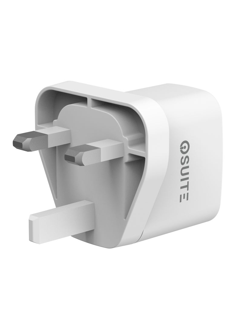 iOsuite - QC 25 Watt Home Charger GaN Tech 2 Ports USB-A & USB-C - Image 1