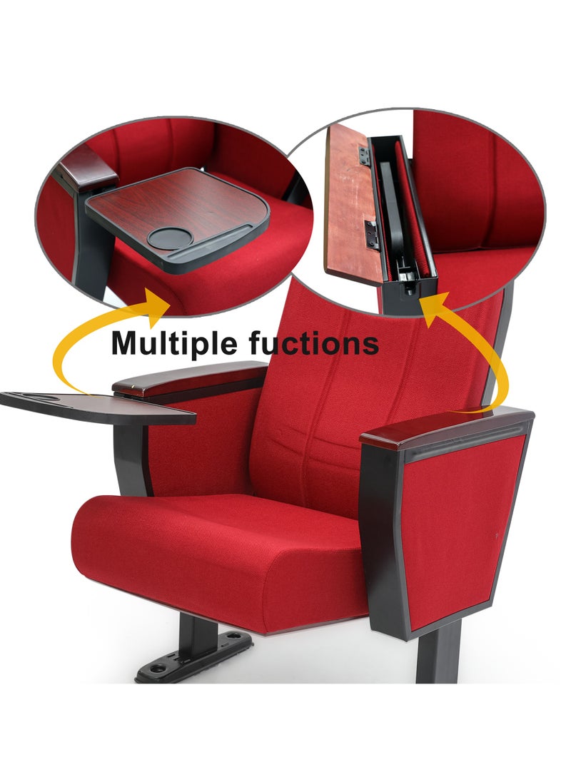 Multi Home Furniture - AUDITORIUM CHAIR, SET OF 5 CHAIR RED COLOUR ,MH-854 - Image 1