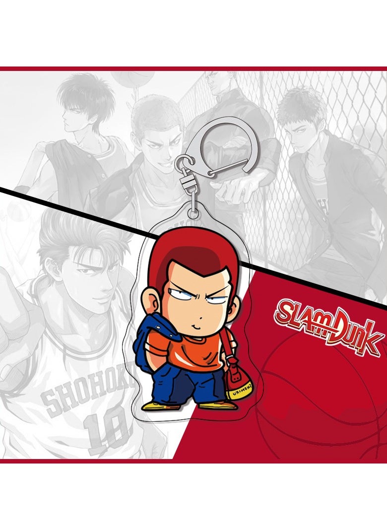 KUYING Creative Slam Dunk Keychain Student Backpack Pendant 