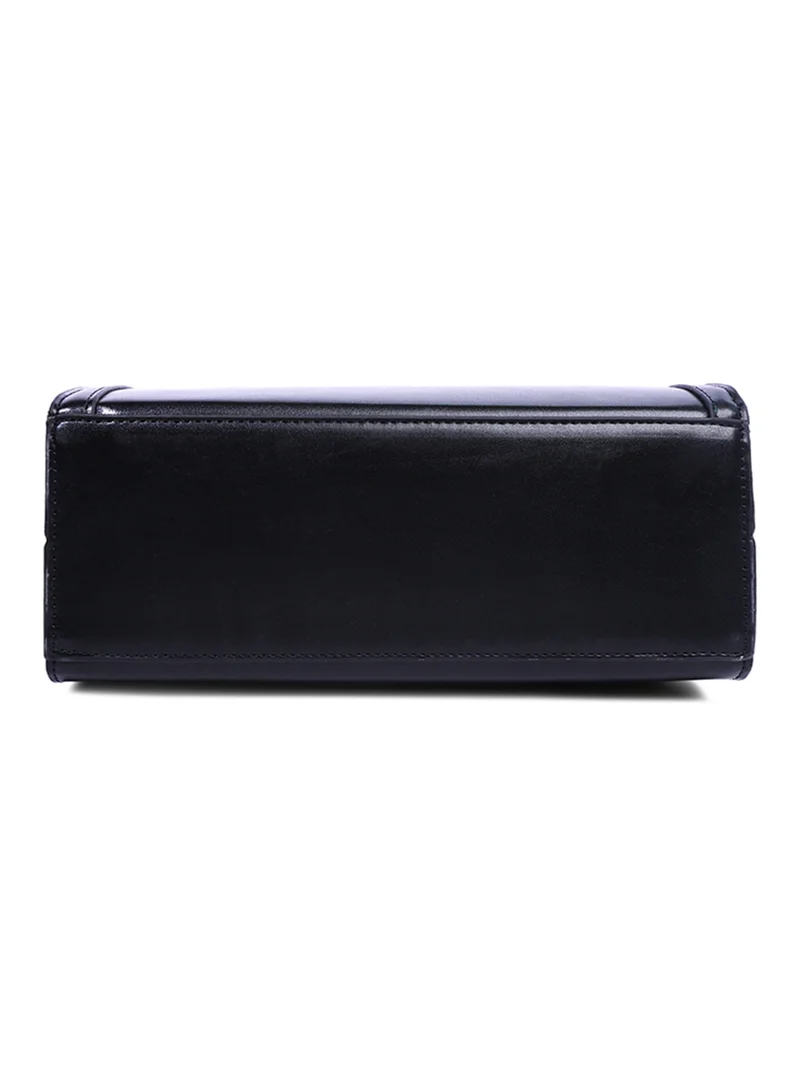 London Rag Black Cane Handle Hand Bag