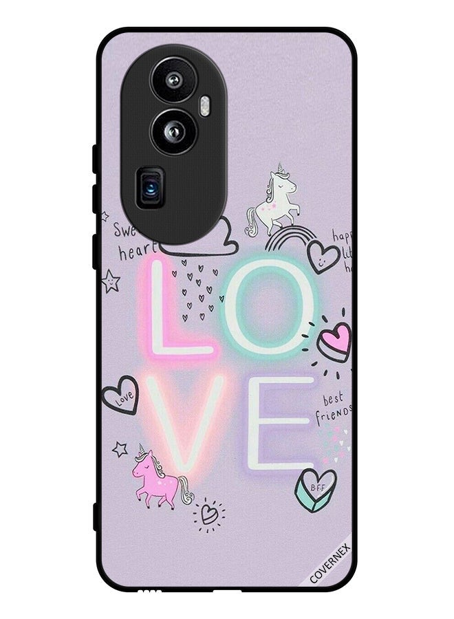 Covernex Protective Case Cover For Oppo Reno 10 China Sweet Heart Love Unicorn - Image 1