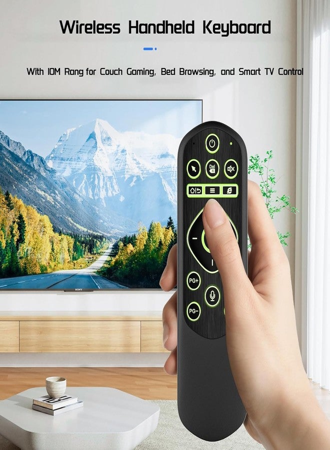 iPazzPort Air Mouse & Bluetooth Universal Remote, Backlit 2.4G USB Remote Control, for PC, Android, Smart TV, HTPC, Raspberry Pi 5 - Image 4
