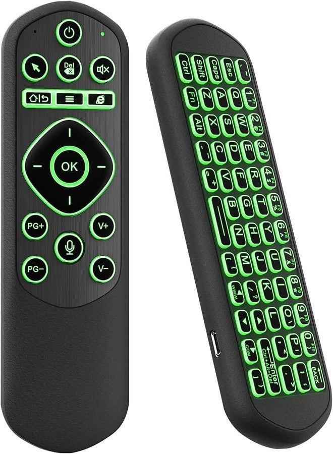 iPazzPort Air Mouse & Bluetooth Universal Remote, Backlit 2.4G USB Remote Control, for PC, Android, Smart TV, HTPC, Raspberry Pi 5 - Image 1
