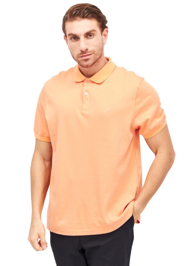 Lux Lux Nitro Men's Solid Regular Fit T-Shirt | Orange | Color Shade May Vary  - Image 1