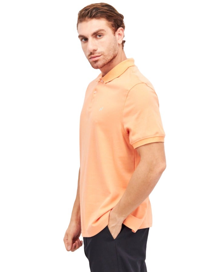 Lux Lux Nitro Men's Solid Regular Fit T-Shirt | Orange | Color Shade May Vary  - Image 3