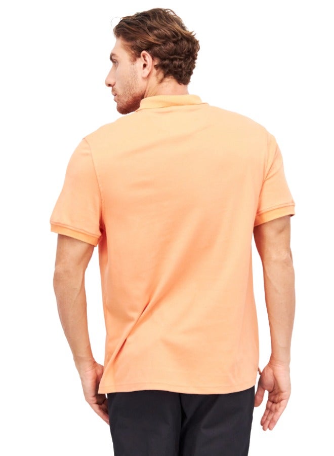 Lux Lux Nitro Men's Solid Regular Fit T-Shirt | Orange | Color Shade May Vary  - Image 4
