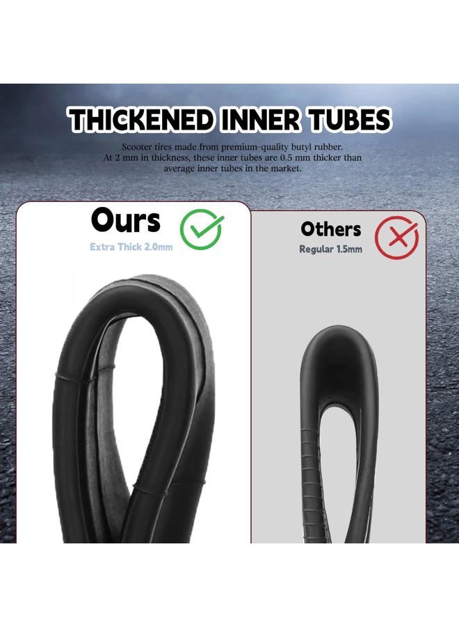 Hromra 80/65-6 Scooter Inner Tube 10x2.5 Inner Tube 255x80 Electric Scooter 10 inch Tires [Thickened] [Valve Extension] [Tire Levers] [Bent Mouth Vavle] (2 Pack) - Image 5