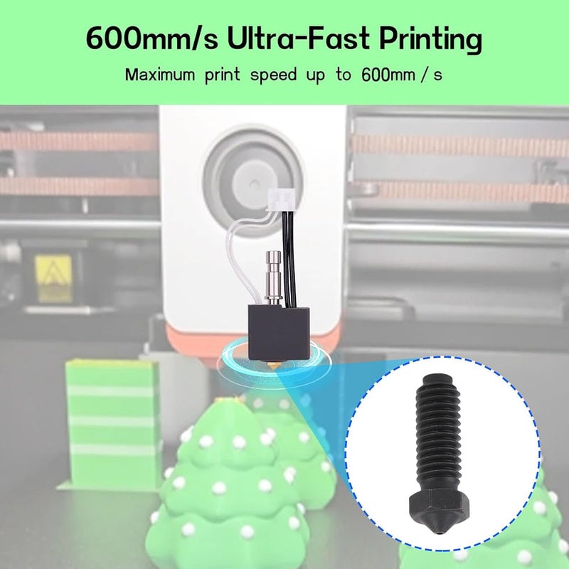 LiebeWH 10 Pcs 3D Printer Nozzle Hardened Steel Extruder Nozzle Replacement for Kobra 3 3 Combo S1 S1 Combo 3D Printer Parts (0.8mm) - Image 4