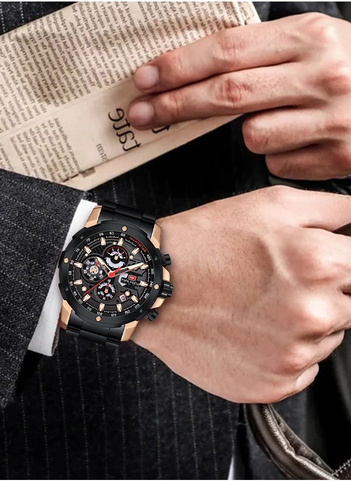 Watches For Men Fashion Stainless Steel Analog Quartz Water Resistant Watch - pzsku/ZAF791A07AF8940D9EFB7Z/45/_/1708669729/851592bb-ad79-40fc-b64a-540c0aeed97d