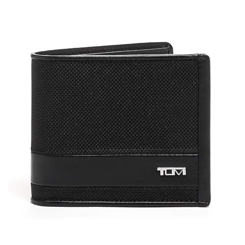 Tumi تومي - محفظة ألفا جلوبال سنتر فليب - محافظ للرجال - قسم فواتير منظم وجيب مخفي - 3.8" × 4.8" × 1.0" - أسود - Image 1