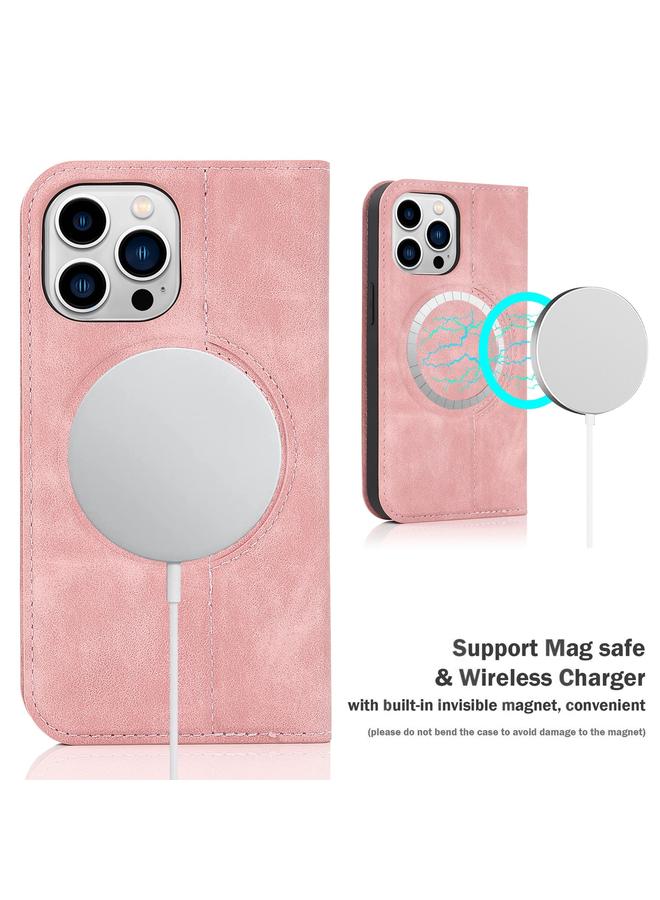 اس-توب جراب هاتف جلدي ماج سيف مع شحن لاسلكي لهاتف iPhone 14 Pro - Image 3