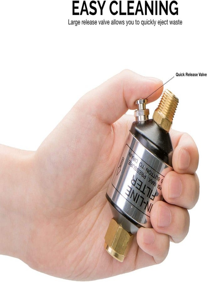 نيكو فاصل الماء والزيت NEIKO 30253A لخطوط الهواء، قطعتان | مدخل ومخرج NPT 1/4 بوصة | 150 رطل/بوصة مربعة | ضاغط هواء وملحقات أدوات هوائية | حماية عمر الأدوات الهوائية | تحسين الأداء - Image 5