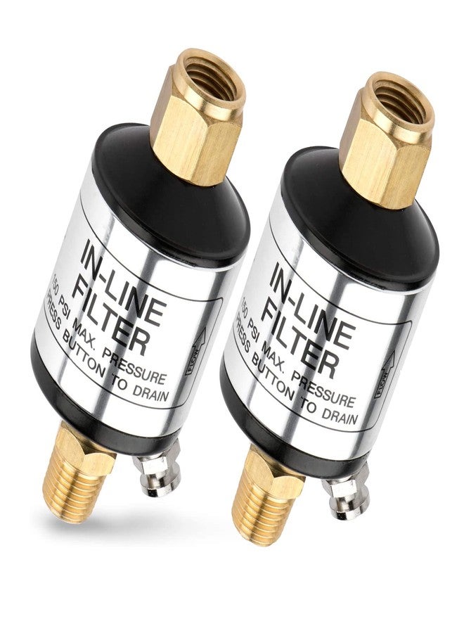 نيكو فاصل الماء والزيت NEIKO 30253A لخطوط الهواء، قطعتان | مدخل ومخرج NPT 1/4 بوصة | 150 رطل/بوصة مربعة | ضاغط هواء وملحقات أدوات هوائية | حماية عمر الأدوات الهوائية | تحسين الأداء - Image 1