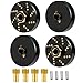 MOHERO 4Pcs 58g Brass Wheel Weights with 7mm Wheel Hex Hub Extended Wheel Spacers for 118 RC Crawlers TRX4M Bronco Defender K10 High Trail F150 Upgrades Parts - Image 2