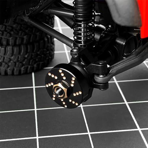 MOHERO 4Pcs 58g Brass Wheel Weights with 7mm Wheel Hex Hub Extended Wheel Spacers for 118 RC Crawlers TRX4M Bronco Defender K10 High Trail F150 Upgrades Parts - Image 5