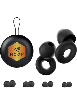 Ear Plugs for Quiet Noise Reduction - Reusable Earplug Hearing Protection - Soft Silicone for Sleep, Travel, Noise Sensitivity, Meditation - 8 Ear Tips in XS/S/M/L - Noise Canceling - Black - pzsku/ZAF7947A2DABA628F8D27Z/45/_/1744283978/4f7fbd3a-587c-4d9e-b4fe-d3492a05aa97