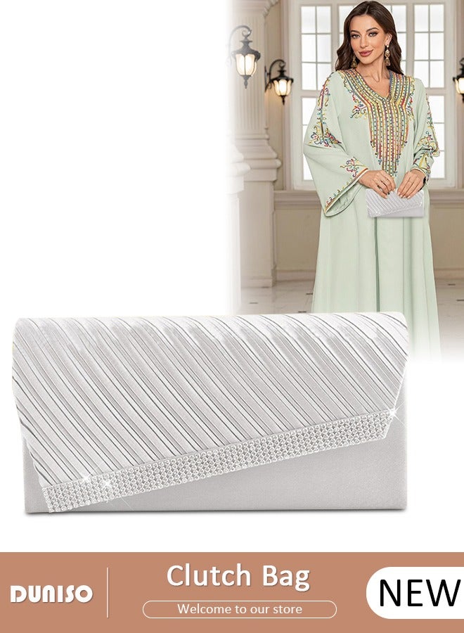 DUNISO Womens Evening Clutch Bag All-matching Handbag Exquisite Evening Clutch Bag Banquet Wedding Clutch Purse Fashion Clutch Purse For Women All-match Shoulder Bag Evening Clutch Bag  - Image 1
