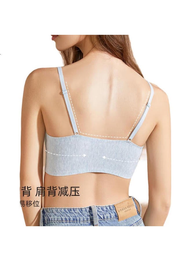 Gujin (gujin) Seamless Women's Bralette With Push-up, Wire-free, One Size Fits All, C Fortable, Breathable, Backless, Anti-sagging, Side Control - Image 2