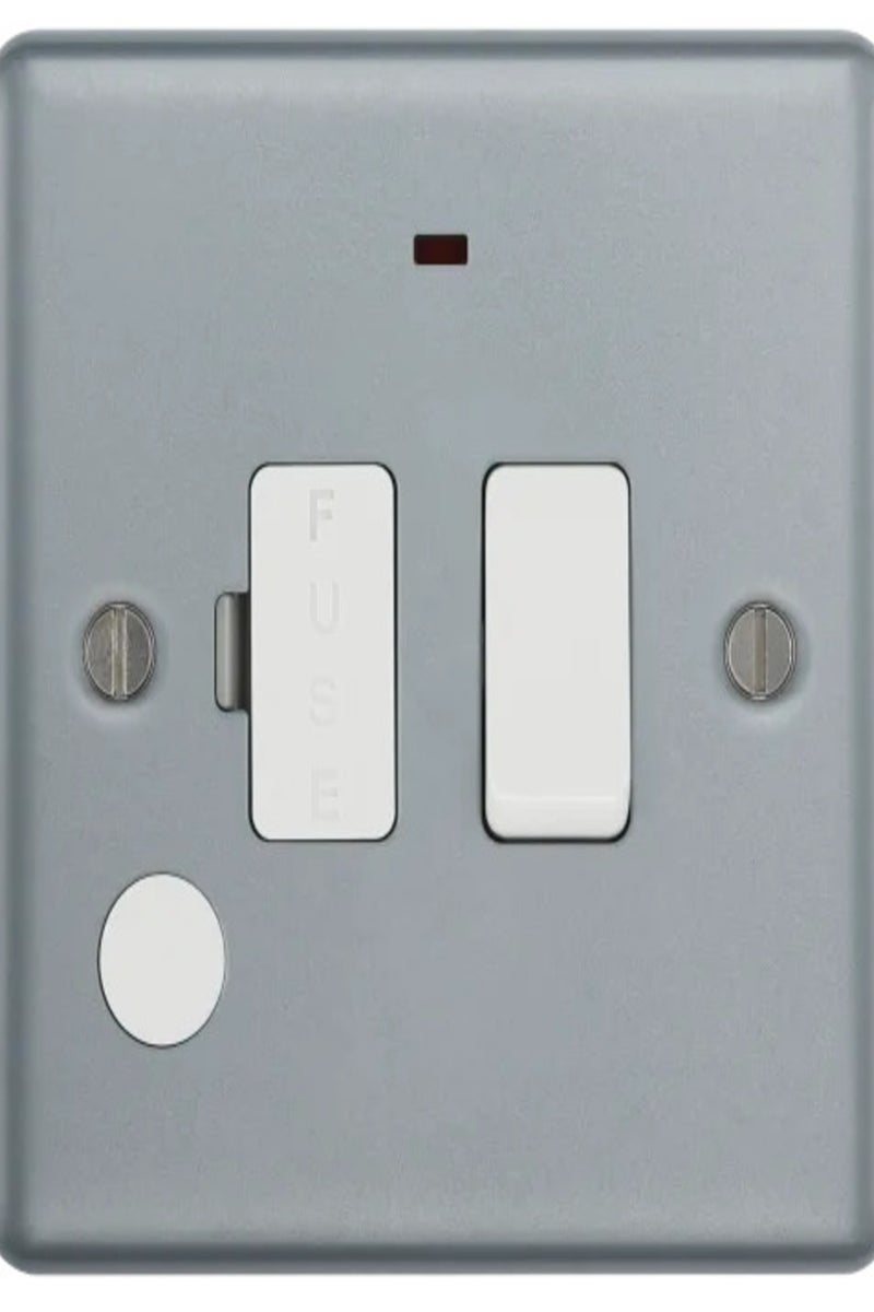 BG MC555F-ME Unswitched FCU with LED indicator & flex outlet metal clad