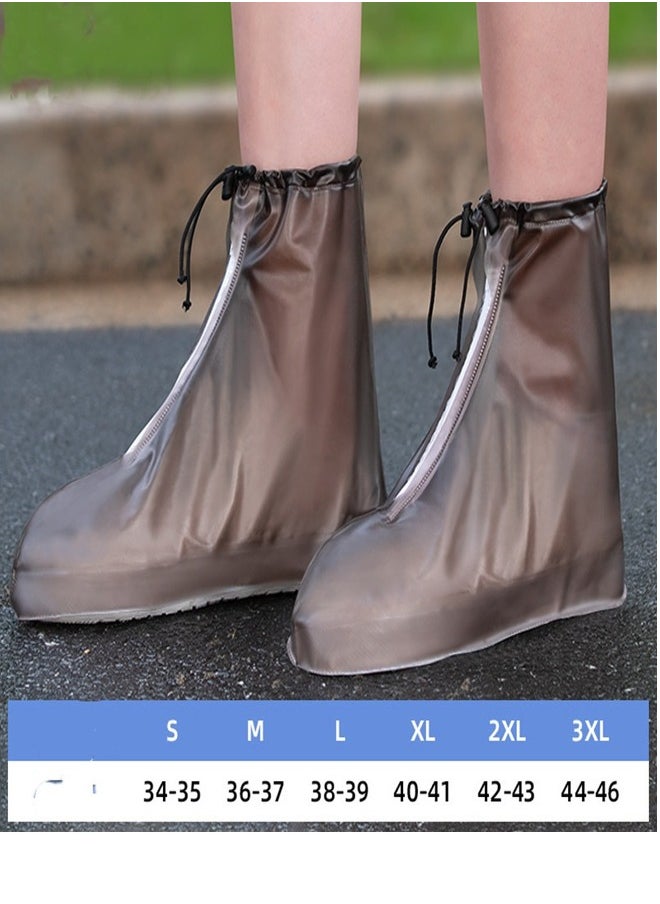 Loquat Children's Mid Tube Rain Boots Brown  - Image 2