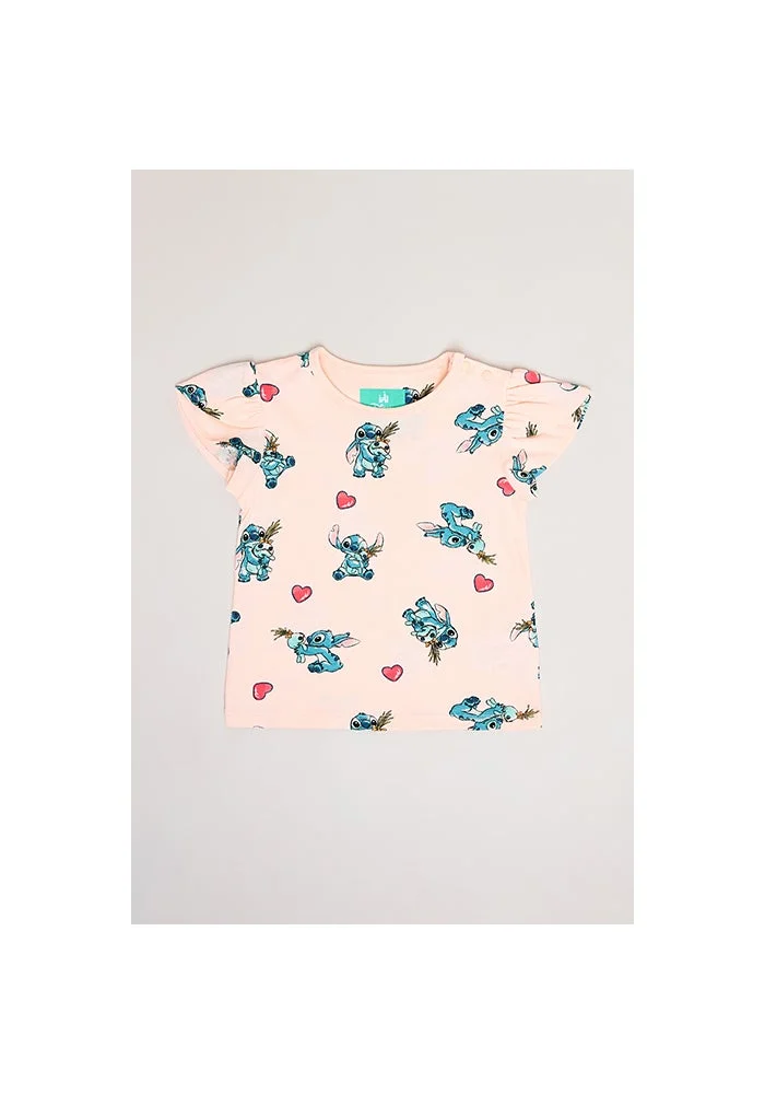 أر أند بي 2 Pack Stitch Print T-Shirts with Short Sleeves