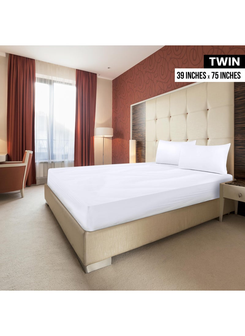 Utopia Bedding Utopia Bedding Twin Fitted Sheets - Bulk Pack of 2 Bottom Sheets - Soft Brushed Microfiber - Deep Pockets - Shrinkage & Fade Resistant - Easy Care (Twin  White)  - Image 2