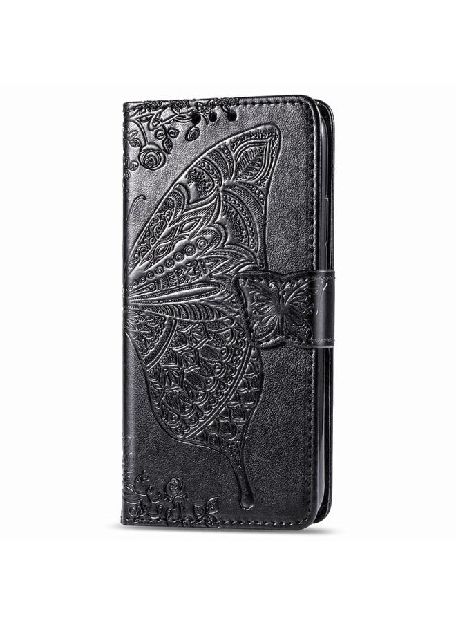 Zaboon - Case For Galaxy A50S Butterfly Love Flower Embossed Horizontal Flip Leather Case with Bracket / Card Slot / Wallet / Lanyard - Image 1