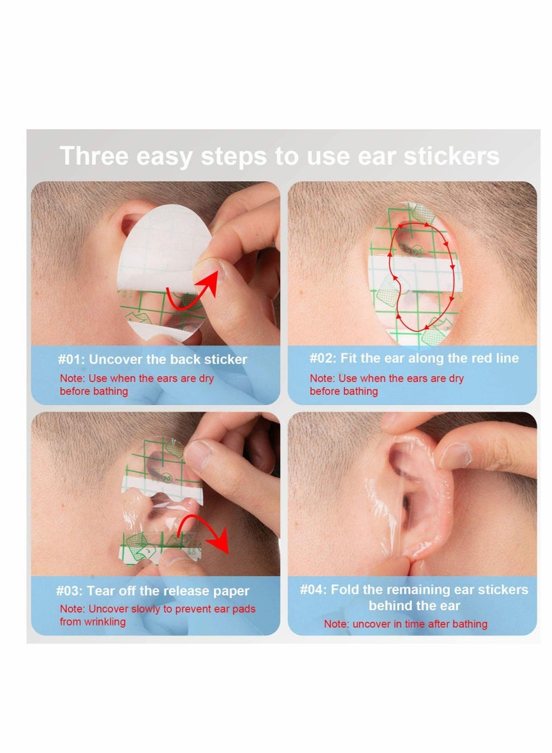 Baby Waterproof Ear Stickers for Swimming and Water Sports, 50 Pack Kids Ear Protection - Image 5