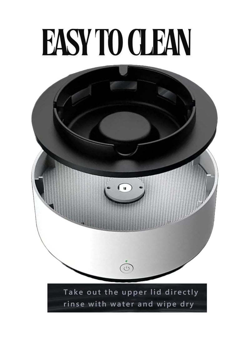 منفضة سجائر داخلية ذاتية الإطفاء، منقي هواء متعدد الوظائف مع وظيفة ذكية، صديق للبيئة مع فلتر، الأفضل للعائلة أو السيارة أو المكتب - Image 2