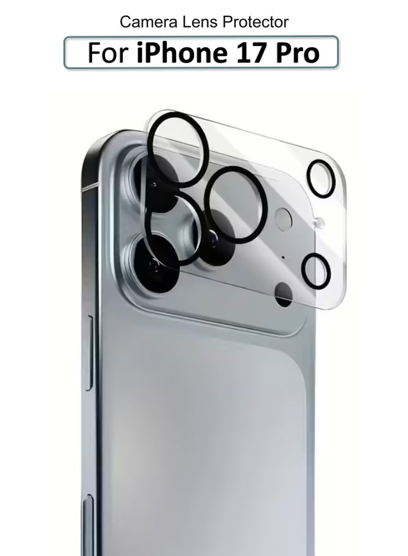 For iPhone 17 Pro -  Tempered Glass High-Definition 3D Lens Protector , Tempered Glass Camera Guard with Anti-Scratch and Drop Protection - Image 1