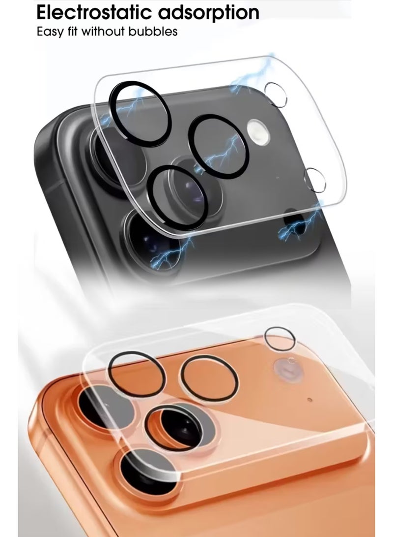 For iPhone 17 Pro -  Tempered Glass High-Definition 3D Lens Protector , Tempered Glass Camera Guard with Anti-Scratch and Drop Protection - Image 5