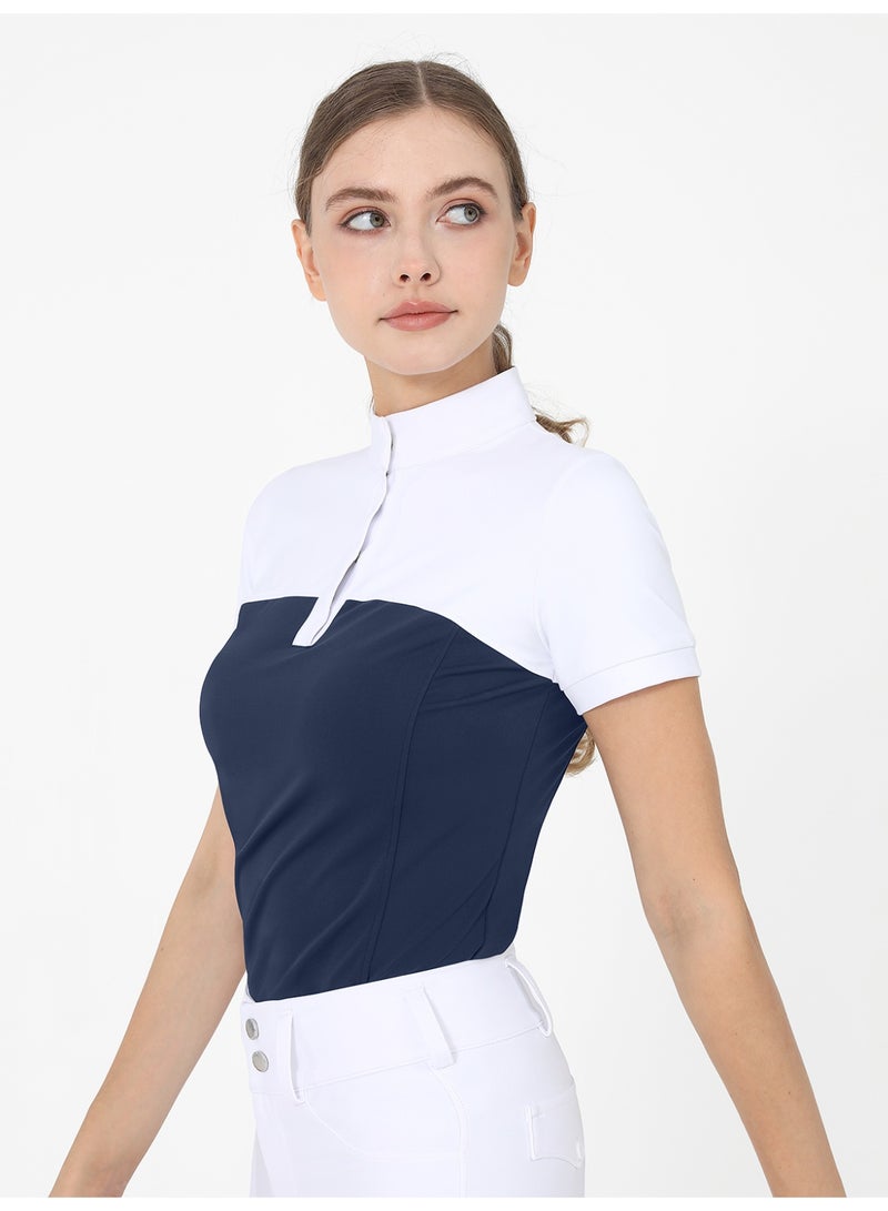 general Equestrian T-Shirts Women Riding Horse Clothes Short Sleeve Show Top - Image 2