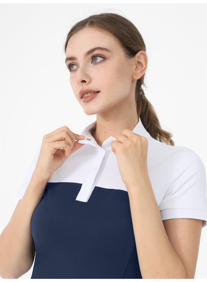 general Equestrian T-Shirts Women Riding Horse Clothes Short Sleeve Show Top - Image 3