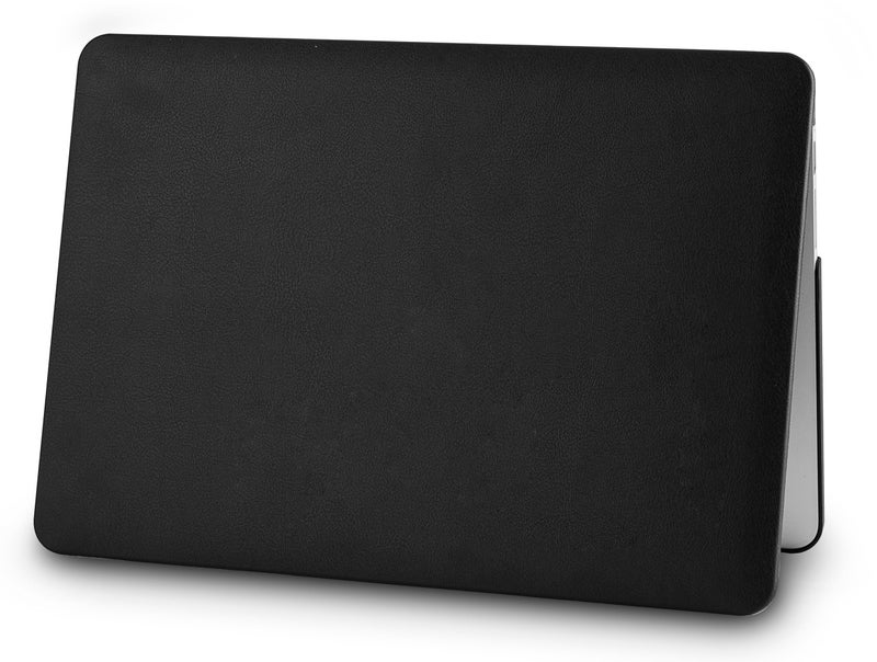 KECC Compatible with MacBook Pro 16 inch Case 2020 2019 Release A2141 with Touch Bar Protective Italian Leather Hard Shell Case, Black Leather - Image 5